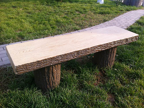 仿木樹皮坐凳